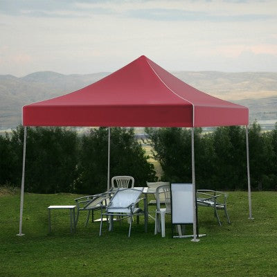 Leisure Sports Pop-Up Canopy Tent - 10' X 10', Red