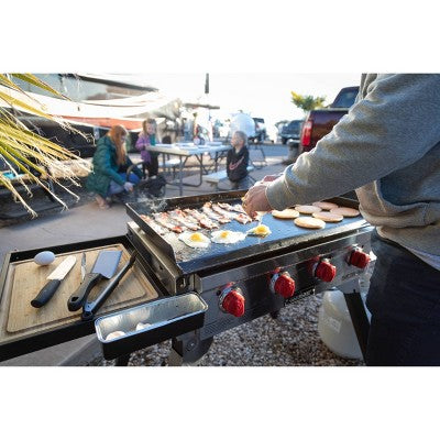 Camp Chef Portable 4 Burner Flat Top Gas Grill FTG600P