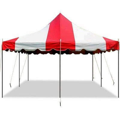 Party Tents Direct Weekender Outdoor Canopy Pole Tent, Red, 20 Ft X 20 Ft