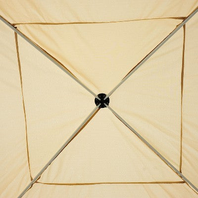 Outsunny 10' X 10' Pop Up Canopy Tent With Breathable Mesh Sidewalls, Easy Height Adjustable, Easy Transport Carrying Bag For Backyard Garden Patio