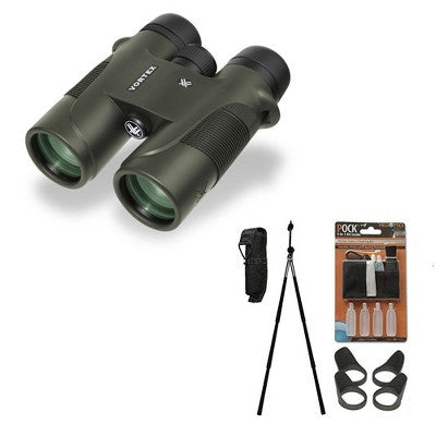 Diamondback 10x42 Binocular With Field Optics Birders Bundle