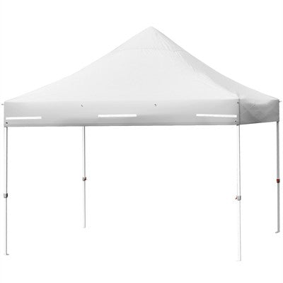 Tangkula 10x10ft Pop Up Tent, 4 Height Adjustment Folding Camping Tent With Awning