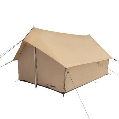 WHITE DUCK Rover Scout Canvas Tent With Stove Jack & Mesh Doors – 4-Season Weatherproof Camping Tent, Fire & Water-Resistant
