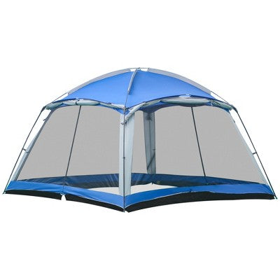 Outsunny 12' X 12' Screen House Room, 8 Person Camping Tent,Backpacking, And Traveling, Easy Set Up