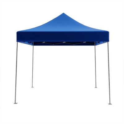 Pop-Up Canopy – Water-Resistant Outdoor Party Tent With Instant Set-Up, Easy Storage, And Portable Carry Bag – 10x10 Sun Shelter By Stalwart (Blue)