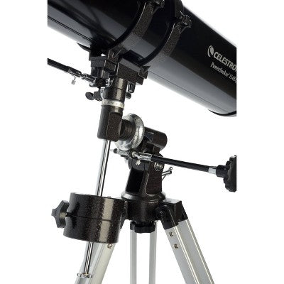  Celestron PowerSeeker 114EQ Telescope With Basic Smartphone Adapter - Black