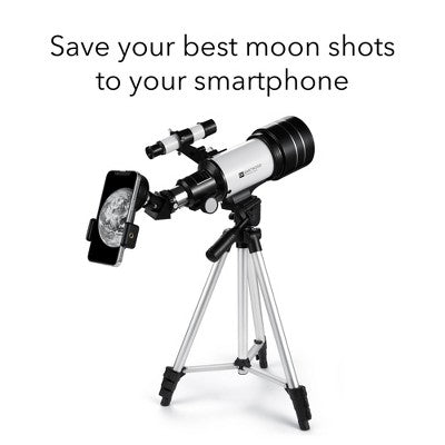  Dartwood Astronomical Telescope - 360° Rotational Telescope - Multiple Eyepieces Included For Different Zoom (Black/White, 3 Pack)