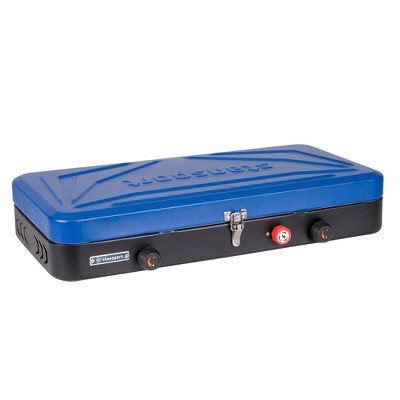  Stansport Double Burner Propane Stove Blue