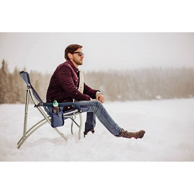  Picnic Time Camp Chair With Carrying Case XL - Navy Blue