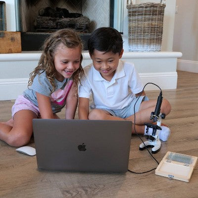  Premium 85pc Kids STEM Microscope Kit With Digital Camera, Kids' Software And More - AmScope