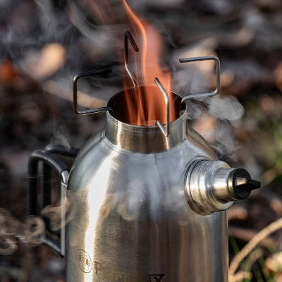  Petromax Fire Kettle Outdoor Stove - Campfire Cookware Boils Water Or Heats Up Small Meals, Stainless Steel
