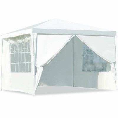  Costway Canopy Party Wedding Event Tent 10'x10' Heavy Duty Outdoor Gazebo Side Walls