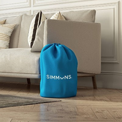  Simmons Rest Aire 17" Comfort Top Anti-Microbial Air Mattress With Built-in Pump - Queen