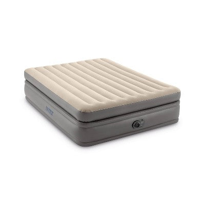  Intex Raised Comfort Pillowtop 20" Queen Air Mattress With Built In Pump