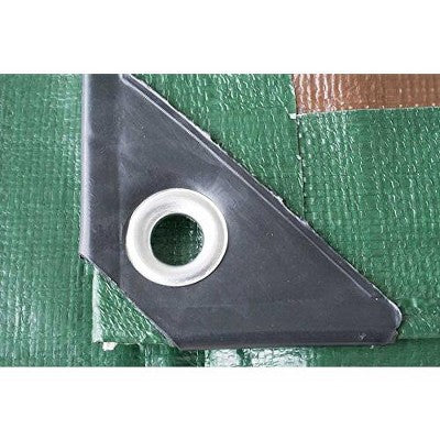  Moose Supply Heavy Duty Waterproof Poly Tarp Covers, Green/Brown, 12 Mil