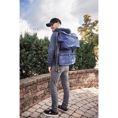  Zenithen Folding Backpack Outdoor Chair, Dark Blue