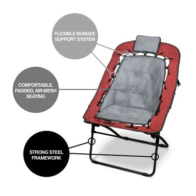  Zenithen Foldable Air Mesh Outdoor Bungee Chair