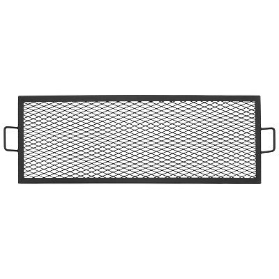 Sunnydaze Decor Sunnydaze Outdoor Camping Or Backyard Heavy-Duty Steel Round X-Marks Fire Pit Cooking Grilling BBQ Grate
