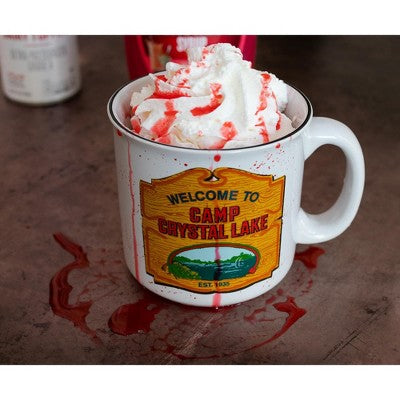  Silver Buffalo Friday The 13th Welcome To Camp Crystal Lake Ceramic Camper Mug | 20 Ounces