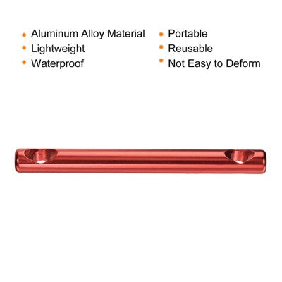  Unique Bargains Camping Aluminum Alloy Tent Rope Guyline Adjuster Cord Tensioner Red 6 Pcs