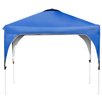  10x10 FT Outdoor Pop Up Tent Canopy Height Adjustable Sun Shelter W/ Roller Bag