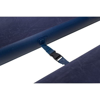  Pool Central 6.25' Navy Blue 3 In 1 Inflatable Flocked Air Mattress With Pillows