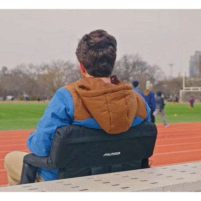  Alpcour Heated Massage Stadium Seat - Waterproof Reclining Chair With Side Pockets