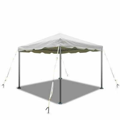  Party Tents Direct Weekender West Coast Frame Party Tent, White,10 Ft X 10 Ft