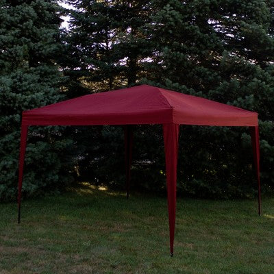  Northlight 10' X 10' Burgundy Pop-Up Outdoor Canopy Gazebo