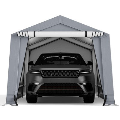  Costway 10' X 16'\10.2' X 20.4' Heavy-Duty Carport Car Canopy Shelter Outdoor Portable Garage Door