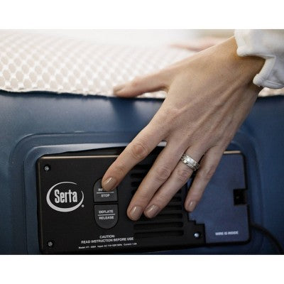  Serta 16" Raised Inflatable Air Mattress With Built In Pump - Queen