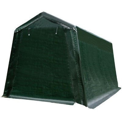  Costway 10'x10' Patio Tent Carport Storage Shelter Shed Car Canopy Heavy Duty Green
