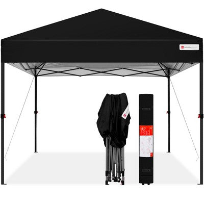  Best Choice Products 10x10ft Easy Setup Pop Up Canopy Instant Portable Tent W/ 1-Button Push, Carry Case