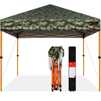  Best Choice Products 10x10ft Easy Setup Pop Up Canopy Instant Portable Tent W/ 1-Button Push, Carry Case