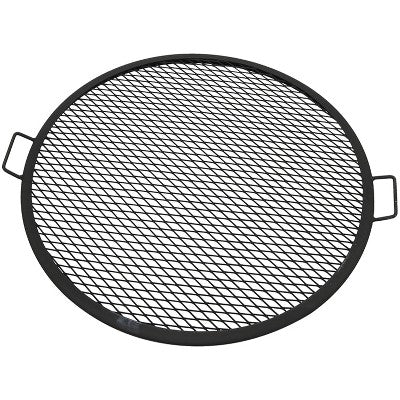 Sunnydaze Decor Sunnydaze Outdoor Camping Or Backyard Heavy-Duty Steel Round X-Marks Fire Pit Cooking Grilling Grate