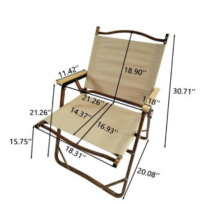  Gulches Set Of 4 Foldable Portable Chairs ¨C Aluminium Frame, Armrests, Easy To Carry For Camping, Picnics, Patios