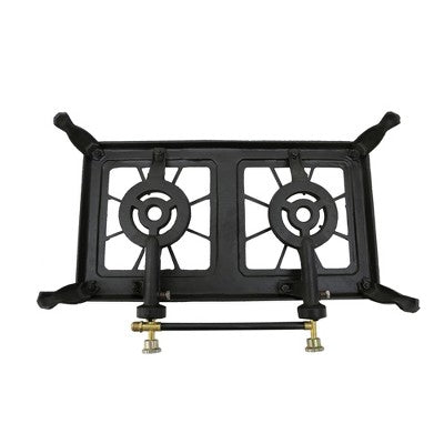  Stansport Double Burner Cast Iron Stove With Regulator Hose