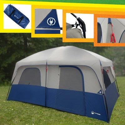  Wakeman Outdoors 10 Person Camping Tent, Navy