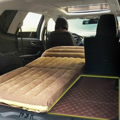  Costway Inflatable SUV Air Backseat Mattress Flocking Travel Pad W/Pump Camping Travel