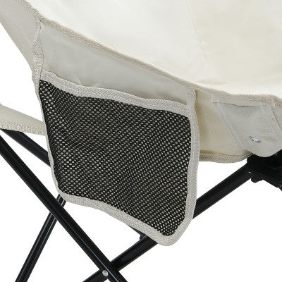  DOMETOUR 2Pcs Outdoor Camping Chairs Folding/Portable With Carry Bag, For Camping, Beach, Picnic Or Backyard Use