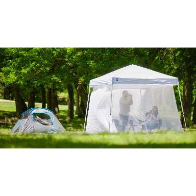  Z-Shade 10' Horizon Angled Leg Breathable Mesh Screen Shelter Protectant Attachment For Horizon Canopy Tents, Blue (Attachment Only)