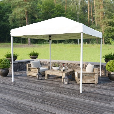  Flash Furniture 10'x10' Outdoor Pop Up Event Slanted Leg Canopy Tent With Carry Bag
