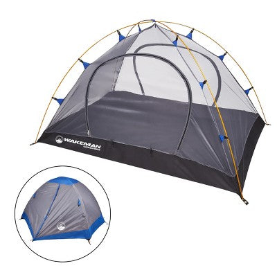  Leisure Sports 2-Person Backpacking Tent With Rain Fly, Waterproof Floor, Taped Seams, And Carry Bag