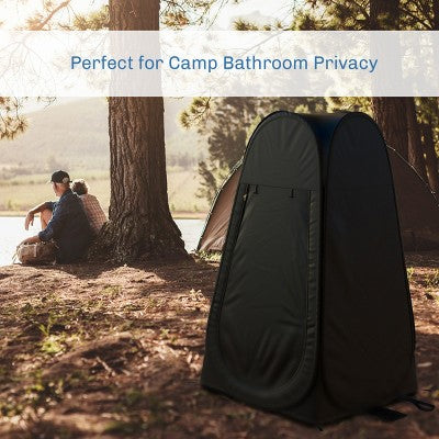  Leisure Sports Portable Pop-Up Privacy Pod - Collapsible Outdoor Shelter For Beach And Camping With Carry Bag - Black