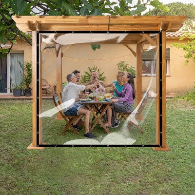  Covers&All Heavy Duty Multipurpose Clear Tarp With Grommets, Waterproof 20mil Vinyl Material Designed For Indoor Or Outdoor Use