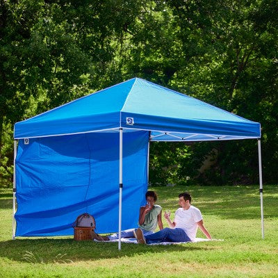  Z-Shade 10 By 10 Foot Everest Instant Straight Leg Canopy Tent Taffeta Sidewall Accessory Only To Provide Protection For Outdoor Events, Blue