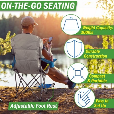  Wakeman Outdoors Camping Chair With Footrest