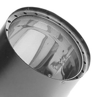  DuraVent 6DVL-E45 DVL Galvanized Steel/Stainless Steel Double Wall Wood Burning Stove 45 Degree Elbow Connector, 6 Inch Diameter