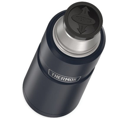  Thermos® 16-Ounce Stainless King™ Vacuum-Insulated Stainless Steel Compact Bottle (Matte Blue)