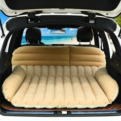  Costway Inflatable SUV Air Backseat Mattress Flocking Travel Pad W/Pump Camping Travel